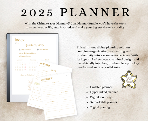 2025 planner + goal planner