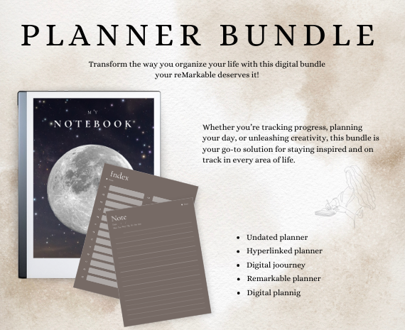 Daily Journal & Notebook planner bundle