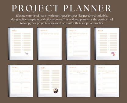 Project planer – Get organized with your projects.