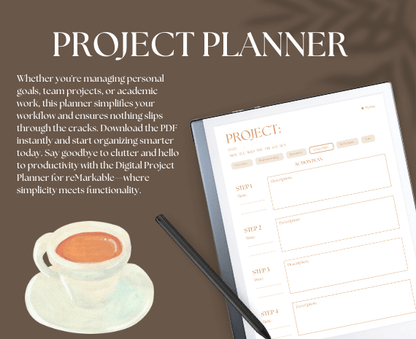 Project planer – Get organized with your projects.