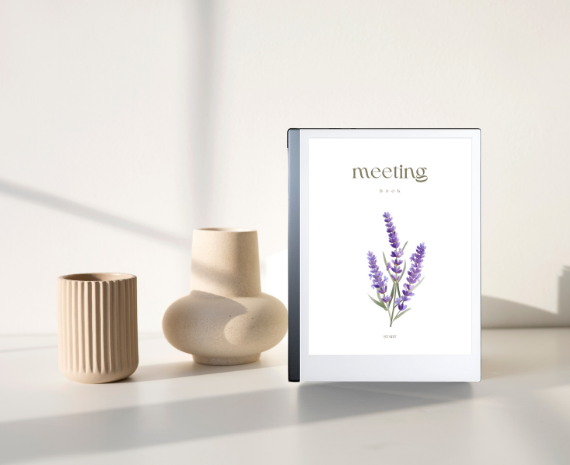 Meeting book - Subtle, elegant artwork for a touch of creativity