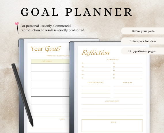 2025 planner + goal planner