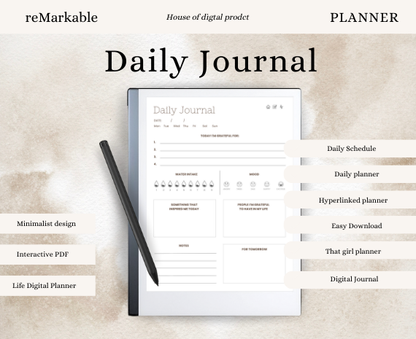 Daily Journal & Notebook planner bundle